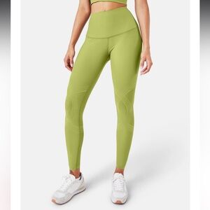 Fanka Body Sculpt 7/8 Leggings (Reversible Wear) in Gold Size Small Like New